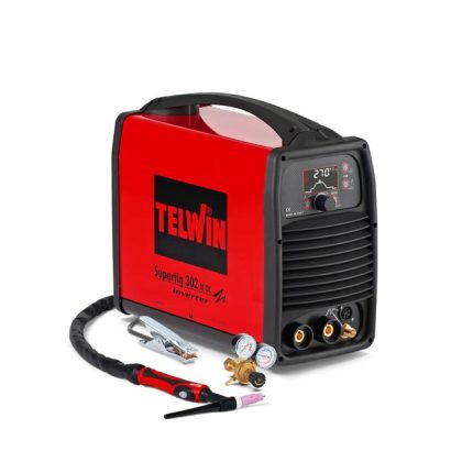 ماكينه لحام تيلوين 270 امبير 400 فولت + اكسسوارات TELWIN SUPER TIG 302  AC/DC  816245