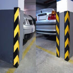 ⁦عمود للزاوية اسود ارتفاع 90 سم تركي BLACK COLUMN CORNER GUARD⁩ - الصورة ⁦3⁩