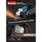 ⁦صاروخ جلخ ماكيتا 9 بوصه 2200 وات / 6600 ل/د - 4.34 كجم / رأس معدن MAKITA GA9090⁩ - الصورة ⁦3⁩