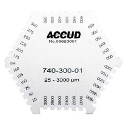 قياس سمك الدهان الرطب 25-800 مم اكيود ACCUD