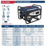 ⁦مولد كهرباء اي بي تي 220 فولت بنزين 2.2-2 ك ف APT DW-G2500⁩ - الصورة ⁦2⁩