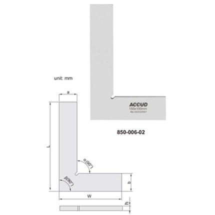 زاوية صلب 50*75 مم اكيود ACCUD