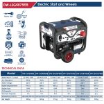 ⁦مولد كهرباء اي بي تي 220 فولت بنزين مارش عجل 7 - 7.5  كيلو وات APT DW-LSG8750EB⁩ - الصورة ⁦2⁩