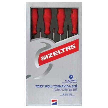 طقم مفك نجمه 7 قطع ايزالتس  IZELTAS T10 :T40