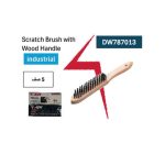 فرشة استانلس اي بي تي تنظيف لحام 5 صف يد خشب APT DW787013