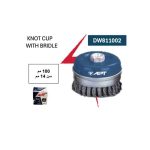 فرشة سلك كباية اي بي تي مجدوله خدمه شاقه 100 مم سن 14 مم APT  DW811002
