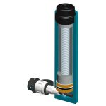 ⁦سلندر هيدروليك 10 طن بالطلمبه والوصلات طويلة ZUPPER RSC-1050⁩ - الصورة ⁦2⁩