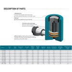 ⁦سلندر هيدروليك  50 طن بالطلمبه والوصلات كامل بالطلمبة المتوسطة RC-5050⁩ - الصورة ⁦4⁩