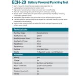 ⁦بنشر تخريم بلتة صاج حتى 8 مم بالبطارية ZUPPER ECH -20⁩ - الصورة ⁦3⁩