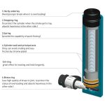 ⁦سلندر هيدروليك 10 طن بالطلمبه والوصلات طويلة ZUPPER RSC-1050⁩ - الصورة ⁦3⁩