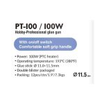 ⁦مسدس شمع 100 وات تايوان HOMEEASE PT-100⁩ - الصورة ⁦4⁩