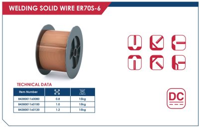 ⁦بكرة سلك لحام 1.2 مم فيتنامي WELDING SOLID WIRE ER70S-6⁩ - الصورة ⁦2⁩