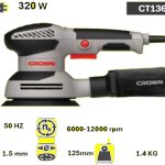 صنفرة قرص كروان يد طويلة 5بوصه سرعات 320واط CROWN – CT13663