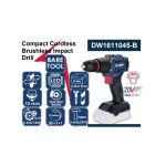 شنيور بطاريه ظرف معدن براشليس 10 مم 50 نيوتن 20 فولت بدون بطارية او شاحن موديل DW1611045-B ماركة اي بي تي APT