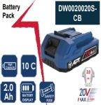 بطاريه ليثيوم 20 فولت  2 امبير موديل DW0020020S-CB ماركة اي بي تي APT