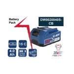 بطاريه ليثيوم  20 فولت 4 امبير  موديل DW0020040S-CB ماركة اي بي تي APT