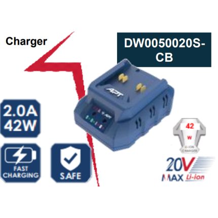 شاحن 20 فولت 2 امبير  موديل DW0050020S-CB ماركة اي بي تي APT