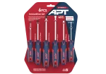 طقم مفكات 2 لون 6 قطع اي بي تي APT AH145077-6