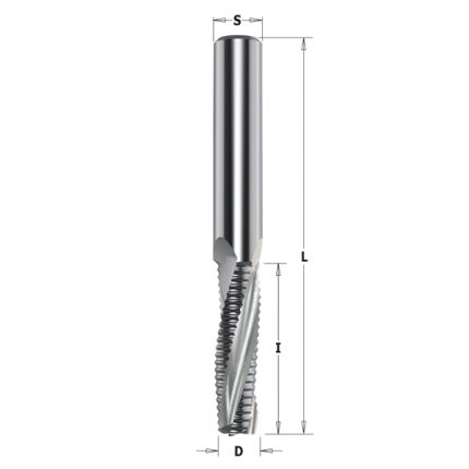 بنطة حلزونية قطع لأعلى صلبة HW D=10x32x80 Z3/R RH