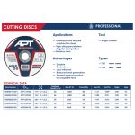 ⁦حجارة قطعية إنوكس 230×1.9×22.2 مم اي بي تي PRO-T42موديل – APT APTP22301922⁩ - الصورة ⁦3⁩