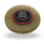 JAZ Wire Brush Circular Crimped High - Speed 115 mm (4.5 in) - Steel Coated (HSP0115EM10).