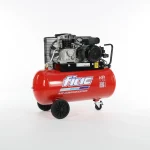 Air Compressor Belt-Driven FIAC Capacity 100 L 3 HP Cast Iron Flow Rate 360 L/min Made in Italy Model AB 100/360