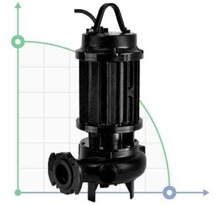 مضخة زينيت الغاطسة للتصريف الشاق، موديل DR 1500/4/100T (13.6 كيلوواط / 380 فولت)