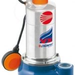 Pedrollo Pump Stainless Steel Submersible for Sewage, Model VXm 10/50-ST (1 HP / 220 V)