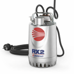 Pedrollo Pump Stainless Steel Submersible for Dewatering and Drying, Model RX 3 (0.75 HP / 380 V)